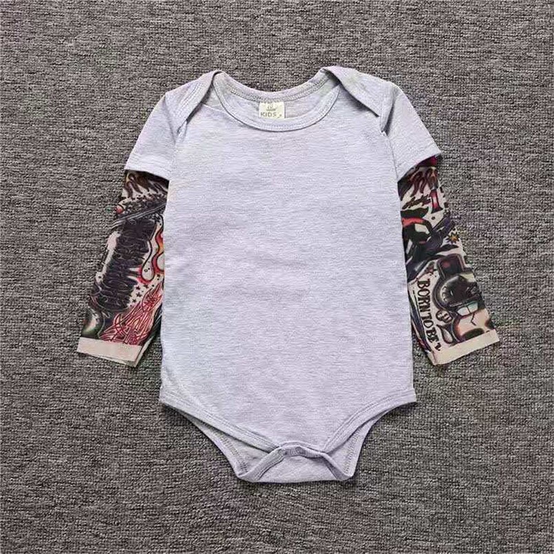 Baby Tattoo Onesie Cotton Bodysuit